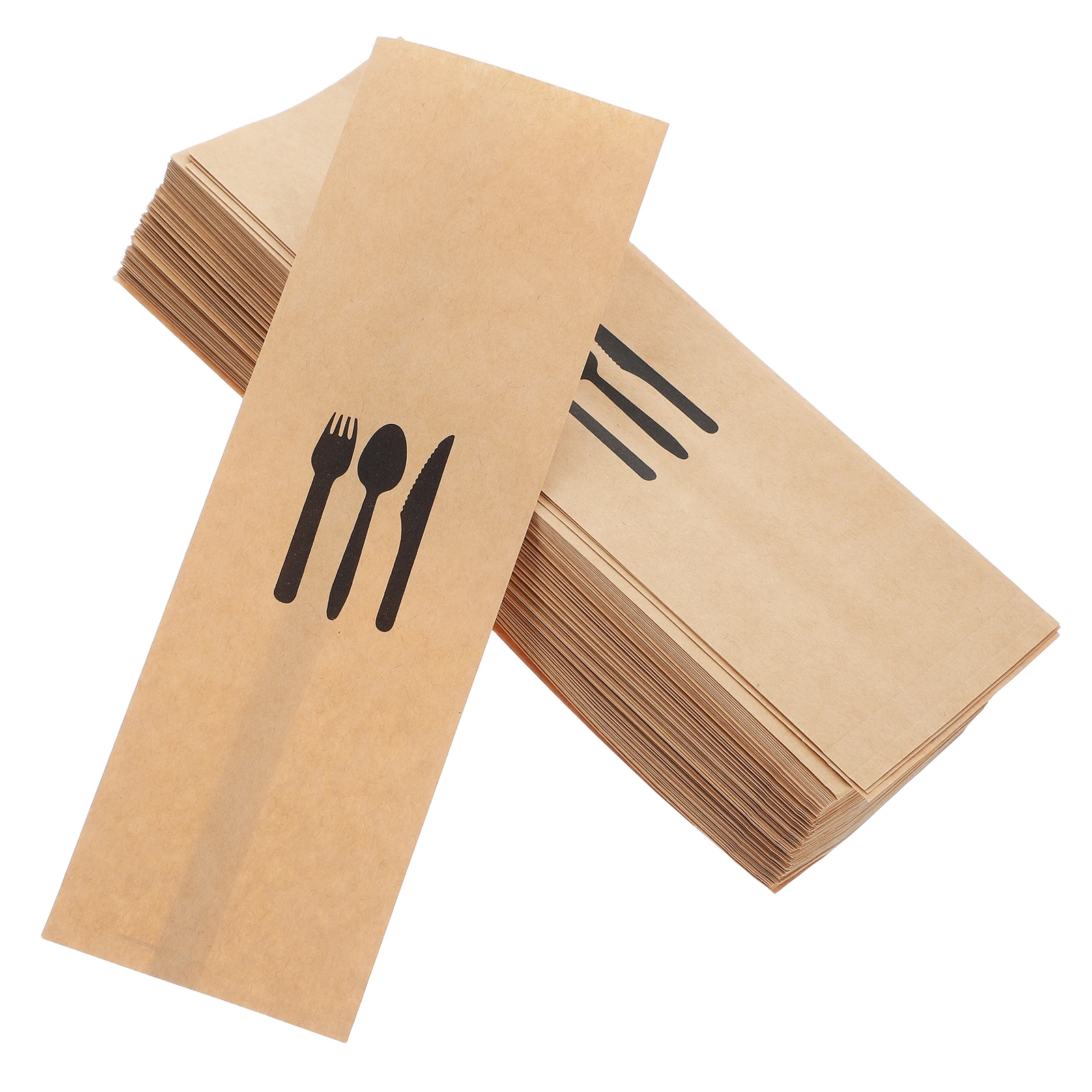 

Event Kraft Paper Cutlery Set Silverware Sleeves for Party Spoon Disposable Utensil Holders Lunch
