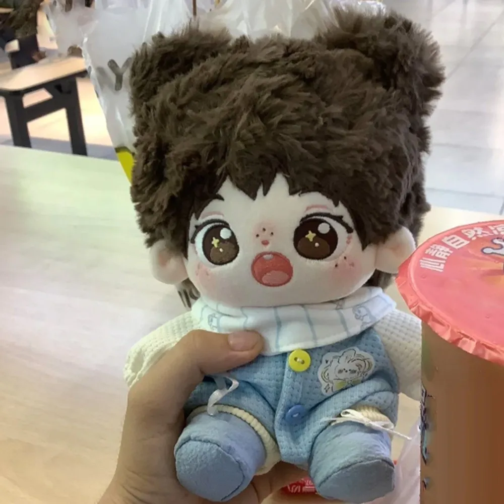 بذلة 20 سنتيمتر ملابس دمى القطن أرنب نمط الكرتون لطيف ملابس دمى فستان لطيف ملابس دمية القطن 20 سنتيمتر دمية القطن