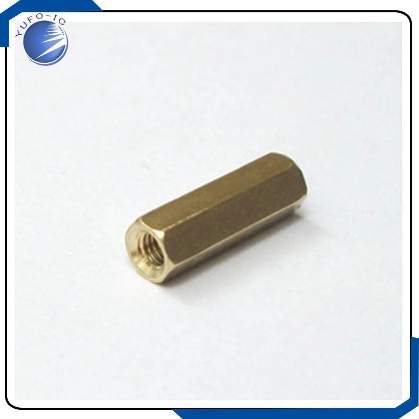 20pcs/Lot  15MM M3 15 mm double pillars hollow pillars through six corner pillars spacer pillars 1.5cmConnector