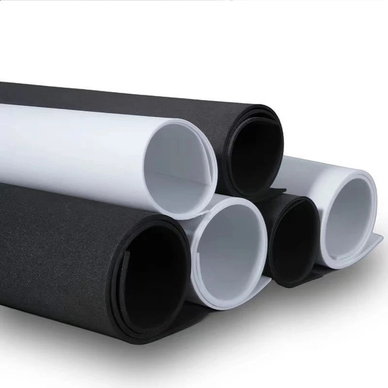 Mousses en EVA noires et blanches, inodores, de 38 degrés, pour l'emballage, feuilles de mousse pour l'emballage, éponge pour la protection contre les dommages et les chocs