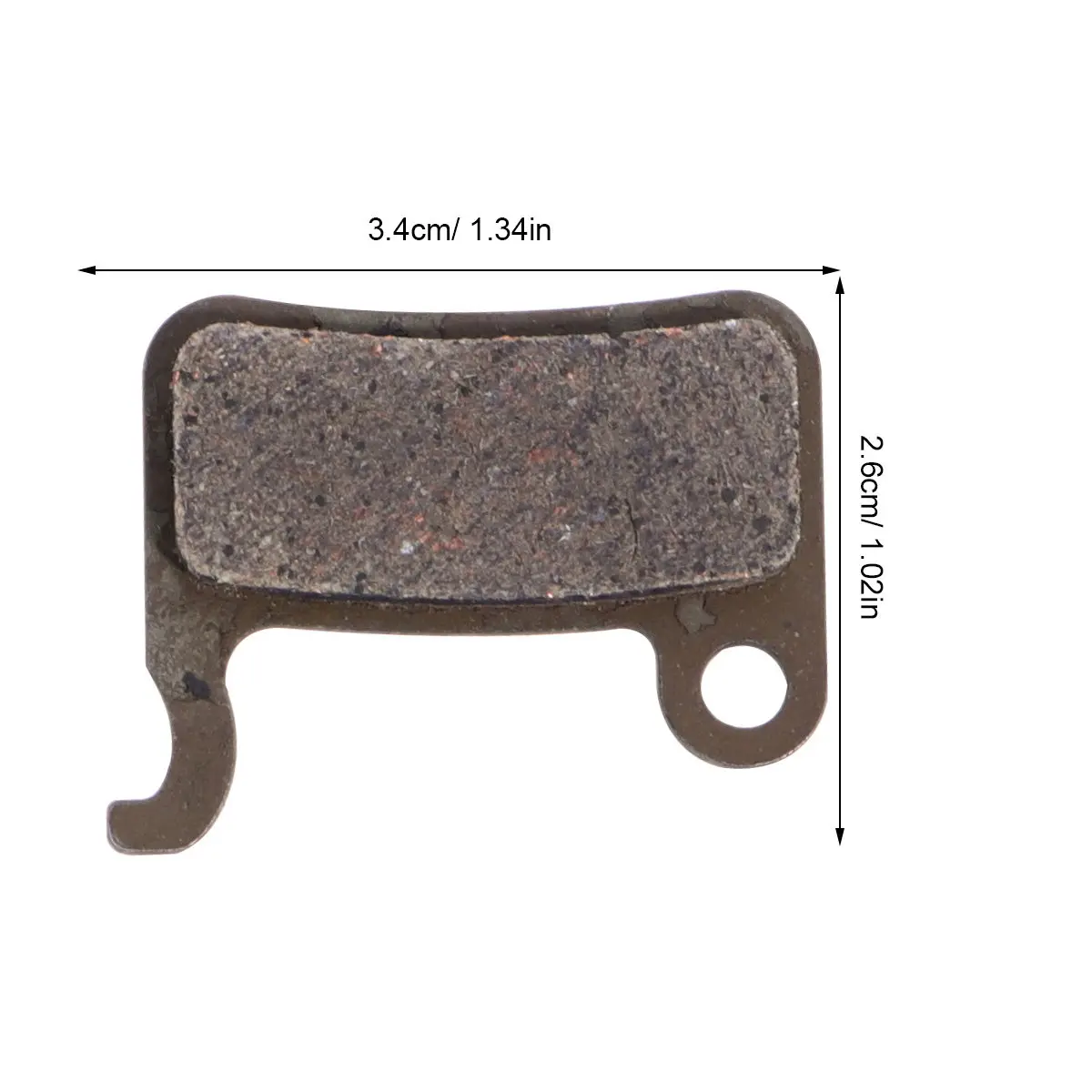 2Sets Resin Brake Pads Semi-Metallic Alternative Low Noise Smooth Predictable Power Long Service Life Brake Pad