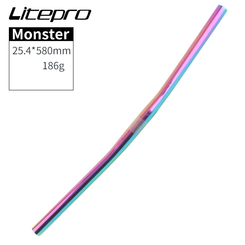 Litepro Monster-rower składany, poziomy, 25.4x540/580mm, ultralekka kierownica ze stopu Aluminium, części rowerowe