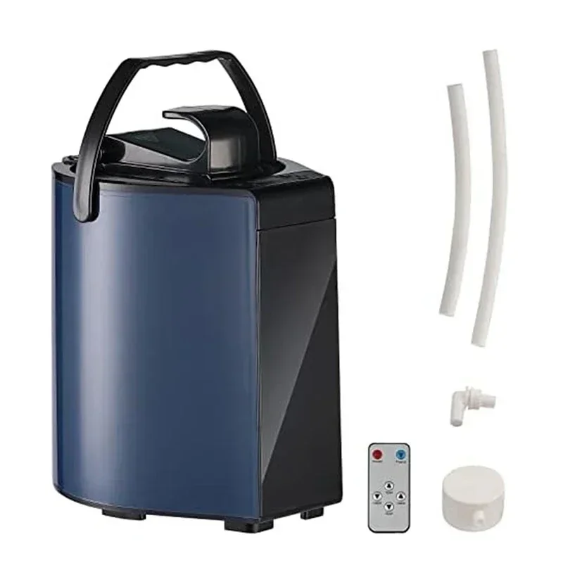 Sauna Steamer Portable Pot, 3L Stainless Steel Steam Generator with Remote Control, Smart Touch Button, Spa Machine