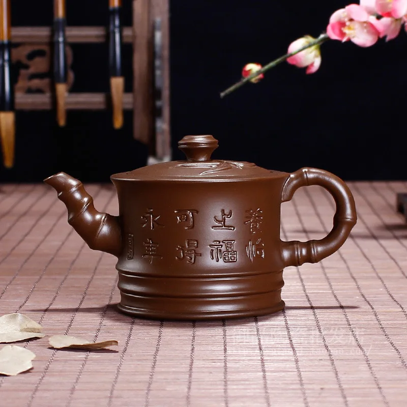 150cc Creative Mini Purple Clay Teapot Fingertip Teapot KungFu Tea Set Accessories Ceramic Infuser Living Room Office Decoration