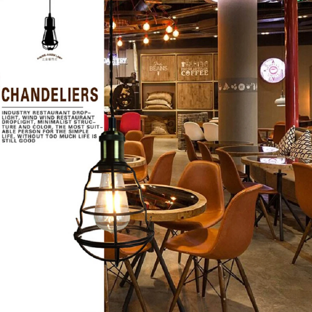 

Retro Chandelier Pendant Lamp Hanging Light Suspension Lights Metal Ceiling Lamp Bedroom Living Room Cafe Hotel Vintage Style