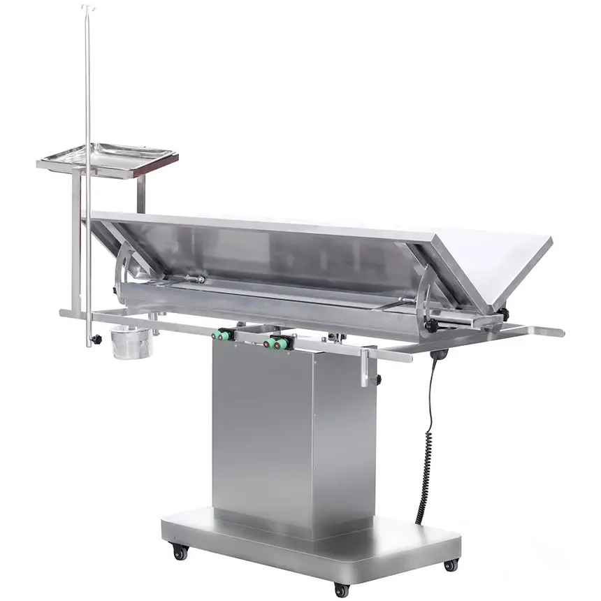 Stainless Steel Veterinary Manual Operation Table Pet Animal Medical Equipment