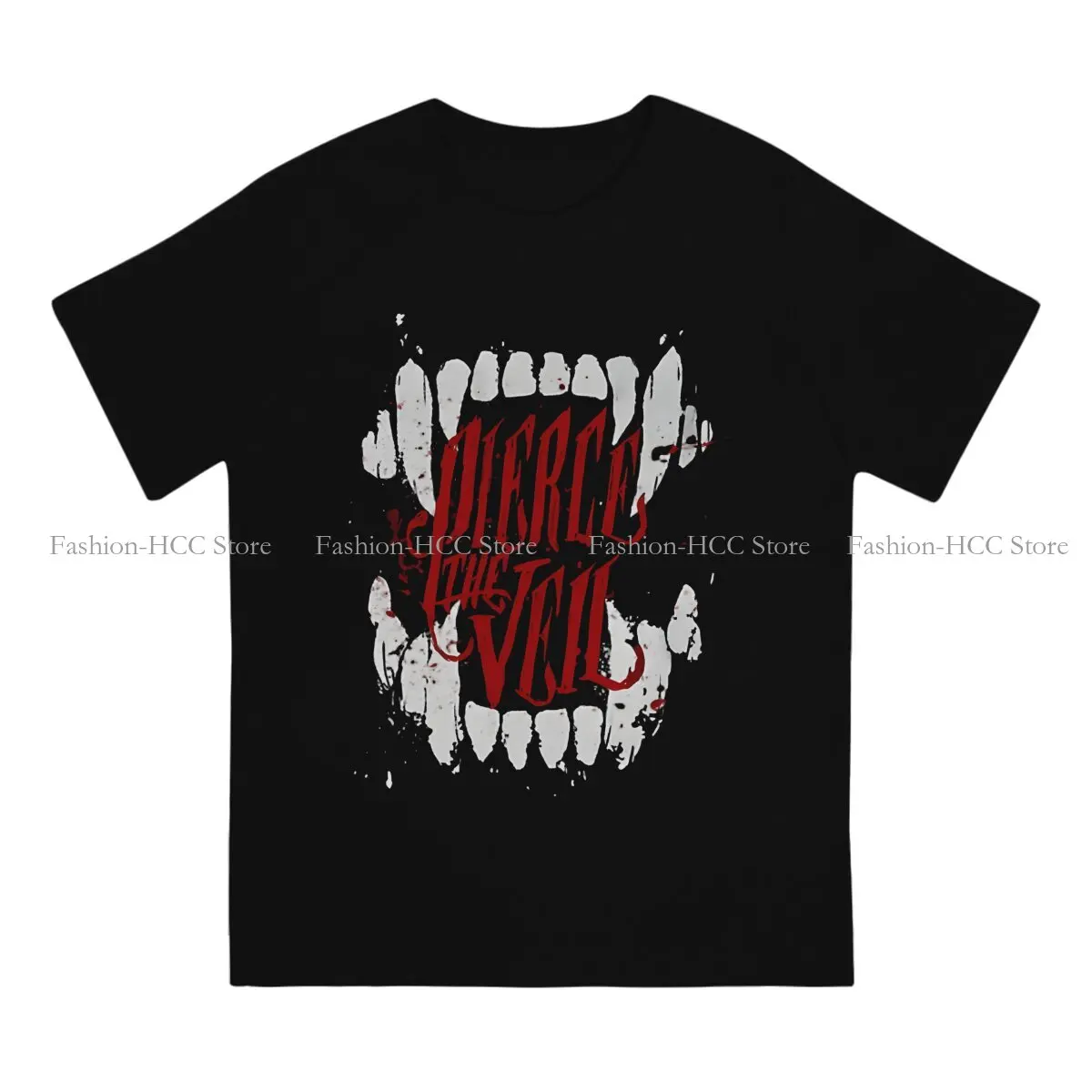 Scary Round Collar TShirt Pierce The Veil Fabric Original T Shirt Man's Clothes New Design