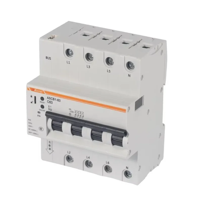 يمكن أن يكون ASCB1-63-C63-4P على نطاق واسع في المجمع التجاري، قاطع الدائرة الدقيقة الذكي لتركيب السكك الحديدية Din