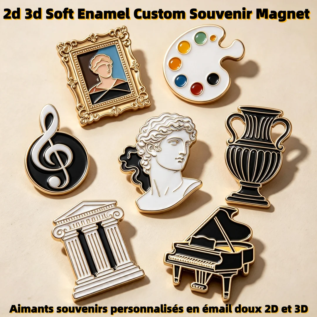 Custom Metal Fridge Magnets Personalized Design Embossed 3D Aluminum Customized Durable Fridge Magnet Souvenir Decoration