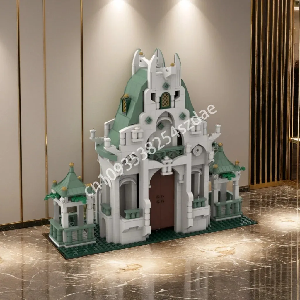 

1068 шт. MOC эльф крепость замок строительные блоки сборка идея модель конструкция DIY творческое образование Рождественская игрушка в подарок