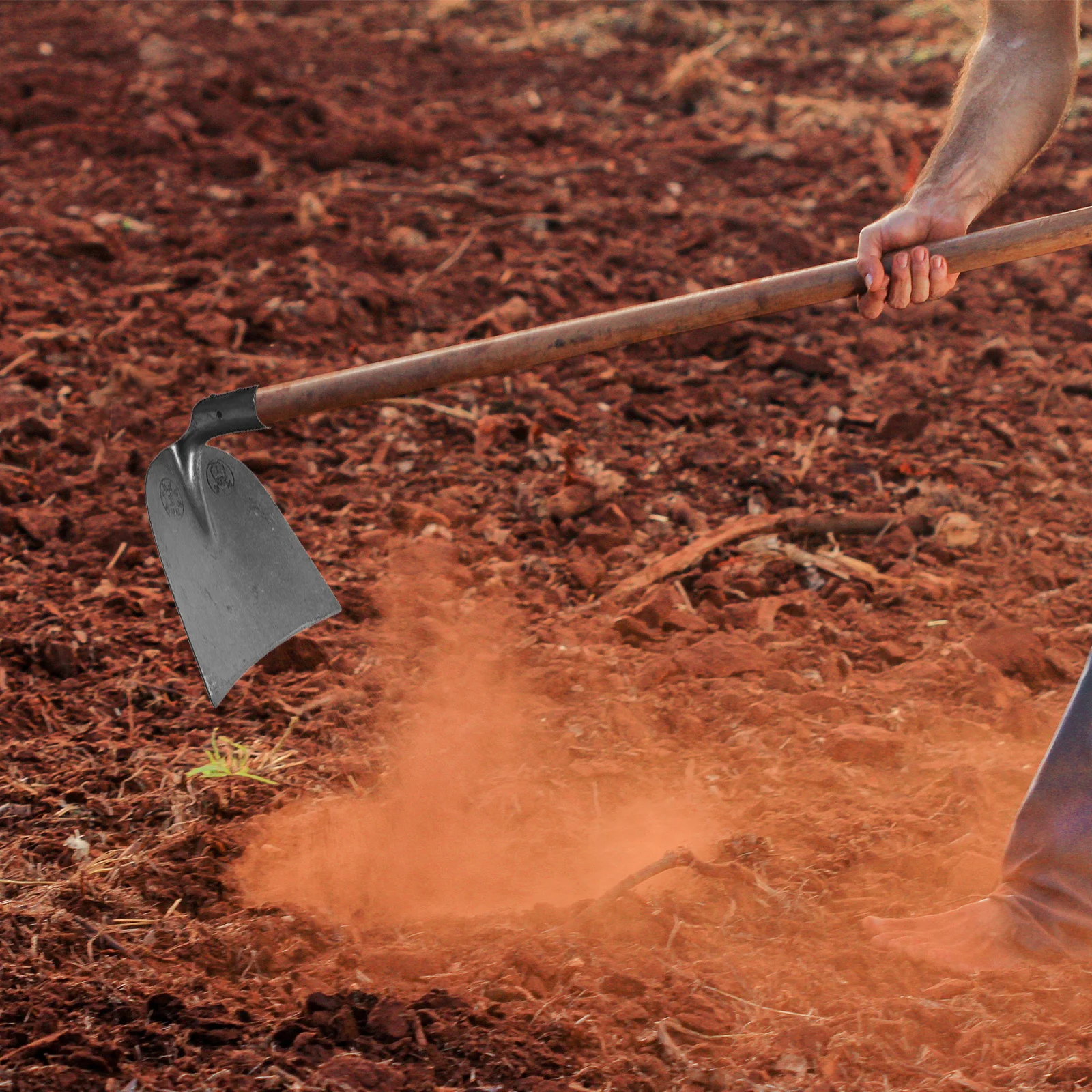 High Hardness Hoe Head Manganese Steel Replacement Heavy Duty Widened Design for Easy Plowing Farm Garden Soil Loosening