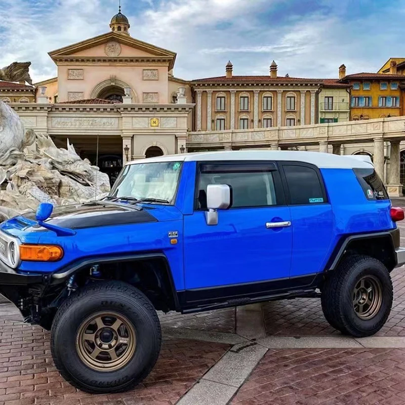 TS-FJ-302 الأصلي سيارة منحرف الشمس قناع الملحقات الخارجية السيارات منحرف المطر الحرس حاجز الرياح ل FJ كروزر #3