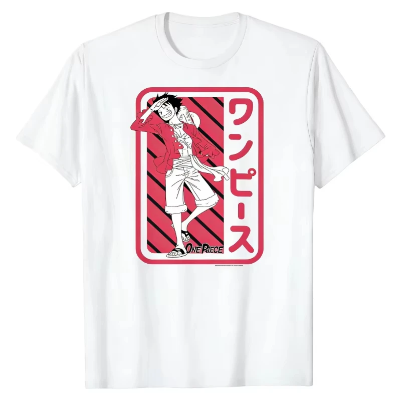 Monkey D. Luffy Anime One Piece Printed T-shirt Men's and Women's T-shirt Men's Top Sports T-shirt 2026 Summer New Tee