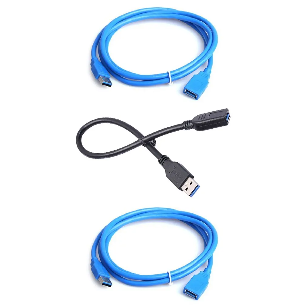 Przedłużacz 3M USB3.0 rozszerzenie męskie i żeńskie przewód synchronizacji danych kabel przedłużający przewód łączący do laptopa komputer dla graczy