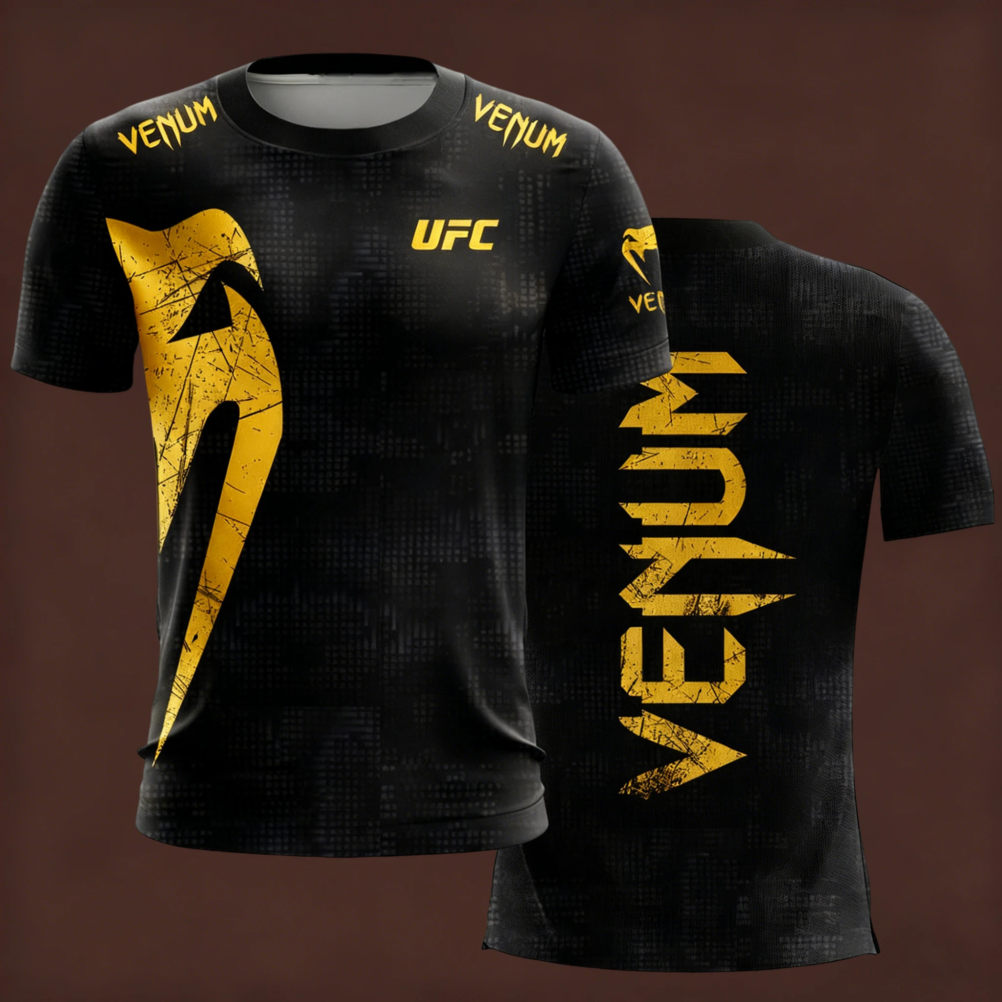 

MMA Men's Premium Fitness T-shirt for UFC Boxing and Combat - Breathable, Quick-Dry, Comfortable Training Wear for Active Men