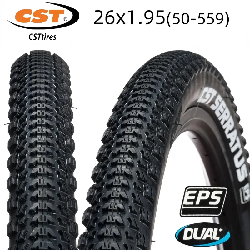 C1955 26X1.95 50-559 CST MOUNTAIN BICYCLE TIRE OF MTB TYRE XC WIRE BEAD EPS 60TPI