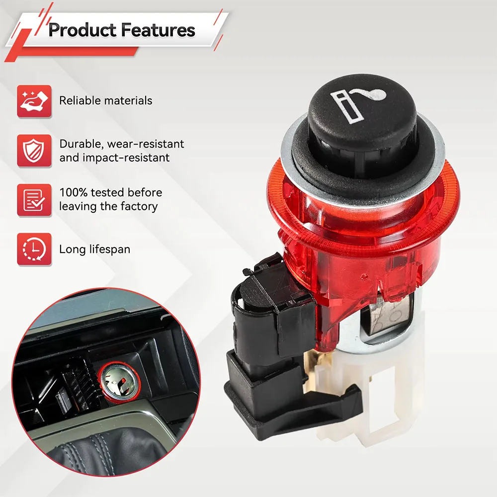 audi q3 cigarette lighter For Audi A3 Q3 Eos Tiguan Golf MK5 MK6 VW Passat B6 B7 Seat Leon Exeo  1J0919307 1J0 919 307 Cigarette Lighter Assembly