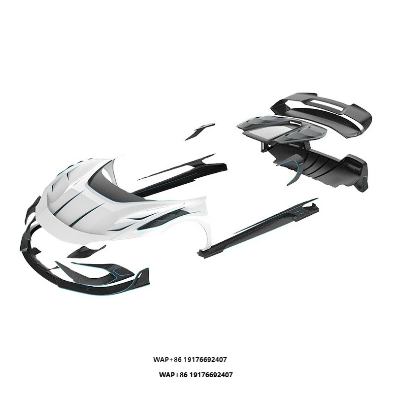

BatFury Aero Style Dry Carbon Fiber Body Kits for 296 GTB Front Hood Side Skirt Trunk Rear Spoiler Diffuser Car Parts