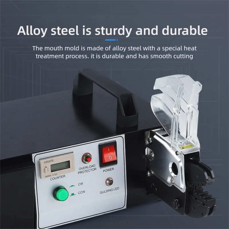 110V 220V 0.25-10mm2 Automatic Electrical Terminal Crimping Tools with Exchangeable Die Sets Electric Crimper