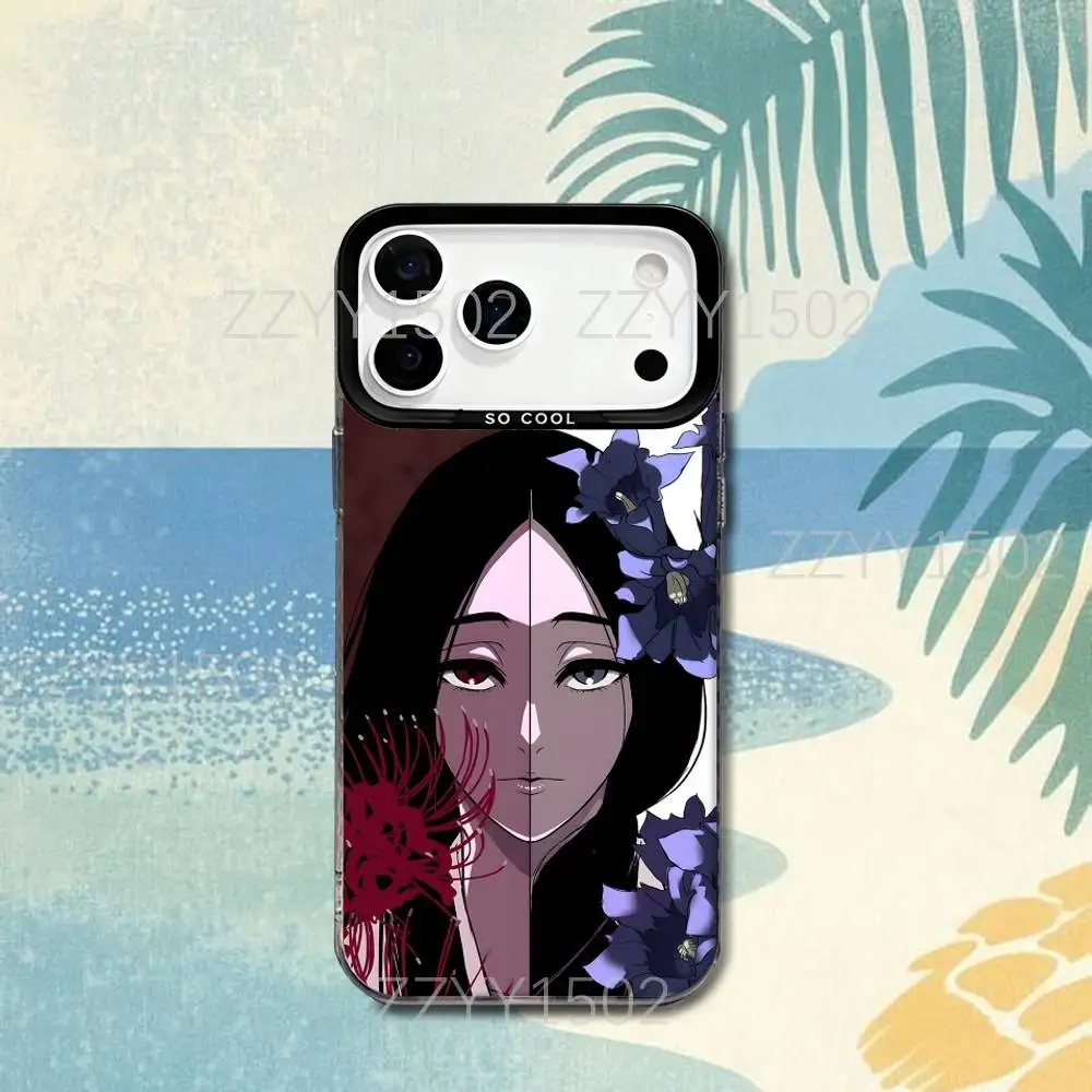 우노하나 레츠 블리치S 아이폰 17,16,15,14,13,12,X,8,Pro,Max,Plus,SE4,Air,Mini용 HD 블랙 IMD 무광 폰 케이스