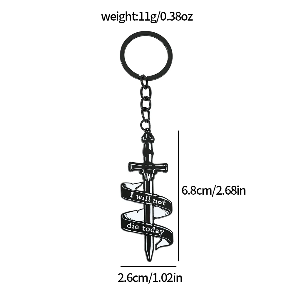 Fashion Fourth Wing Black Dragon Keychain New Cool Pendant Car Key Holder  Backpack Ornament Accessory for Boy and Men Gifts