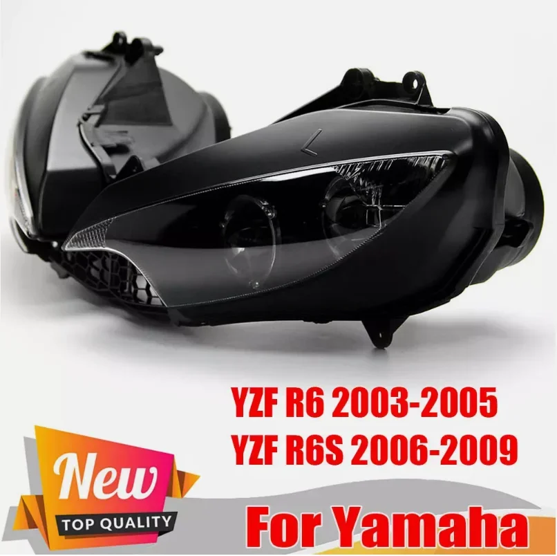 Motorcycle Front Headlight Head Light Lamp Headlamp Assembly For Yamaha YZFR6 YZF R6 YZF-R6 2003 2004 2005 YZF R6S 2006-2009