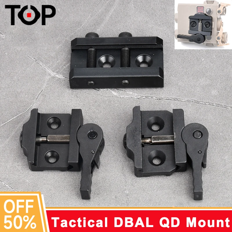 

DBAL A2 D2 Laser Mount QD Base Quick Install Remove Metal Plastic Fit 20mm Rail For DBAL PEQ Mounting Seat Laser Accessories