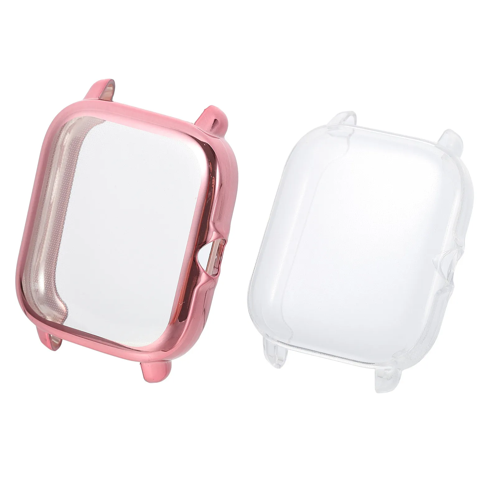 2Pcs Watch Case Protective Cover Full Tpu Anti-Scratch Smartwatch Shell Easy Installation Without Removing Band Watch Screen
