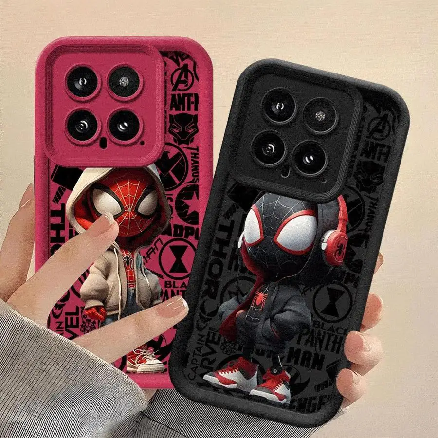 Marvel Spiderman Comics Phone Case for Xiaomi Redmi Note 11 Pro 5G 12S 11S 12 13 11 ProPlus 10S 10 Pro 13 5G 9 Coque Cover