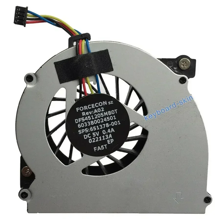 100% NEW for HP 2560 2560P 2570P series laptop CPU COOLING FAN 651378-001 6033B0024501