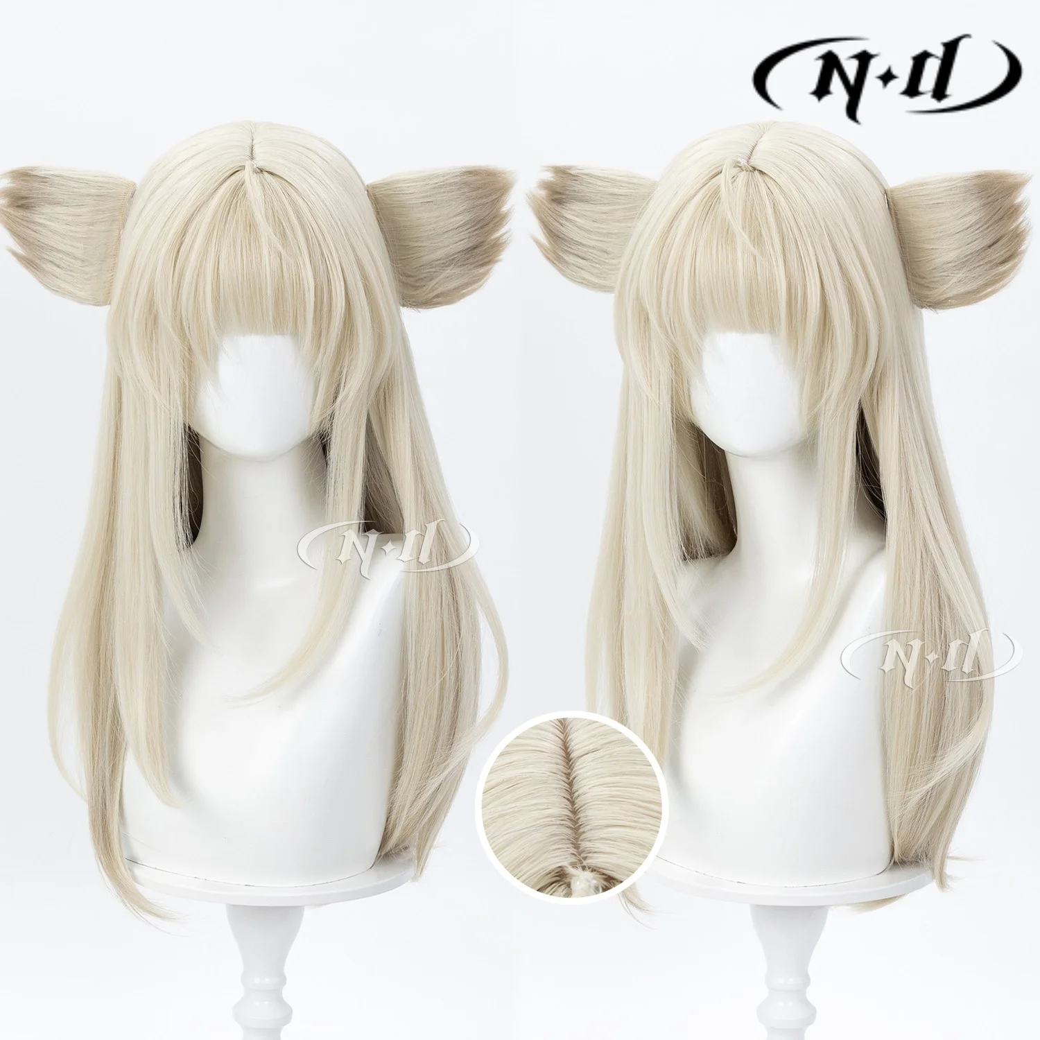 

ND Brand Perlica Arknights Endfield Cosplay Wigs Hair Hairpiece for Comic-con Cosplayer Halloween Costume Party Theme