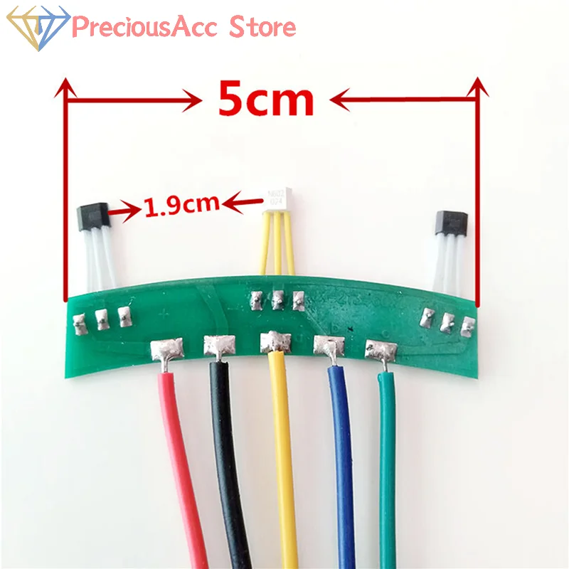 Electric Bike Hall Sensor Board Cable 60 Degree Motor Position Sensor Replacement For E Scooter Repair