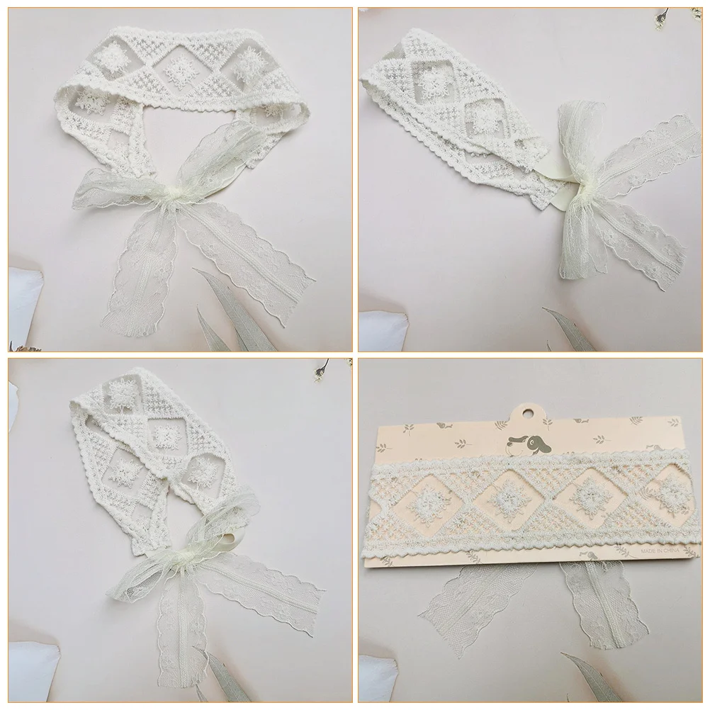 

2Pcs Lace Headbands Adjustable Cotton Hair Bands Soft Breathable Hair Accessories Photo Prop Shower Gift