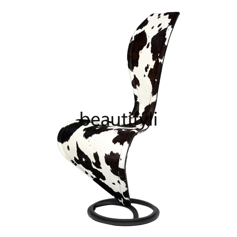 

Italian simple dining chair creative backrest office chair