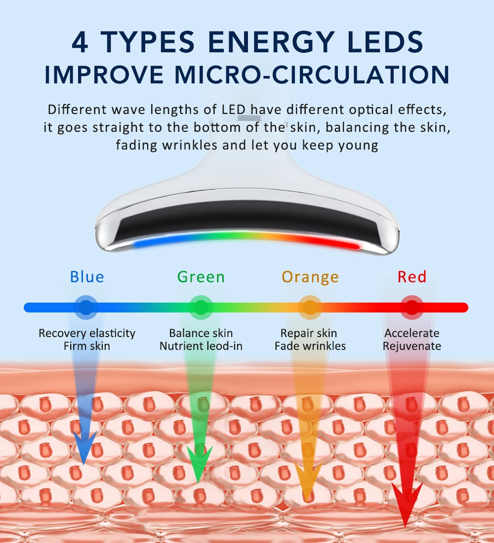 6 가지 모드 아이스 핫 압축 목 미용 장치 EMS 페이셜 리프트 마사지 이중 턱 리무버 스킨 퍼밍 리프트 마사지 미용 장치
