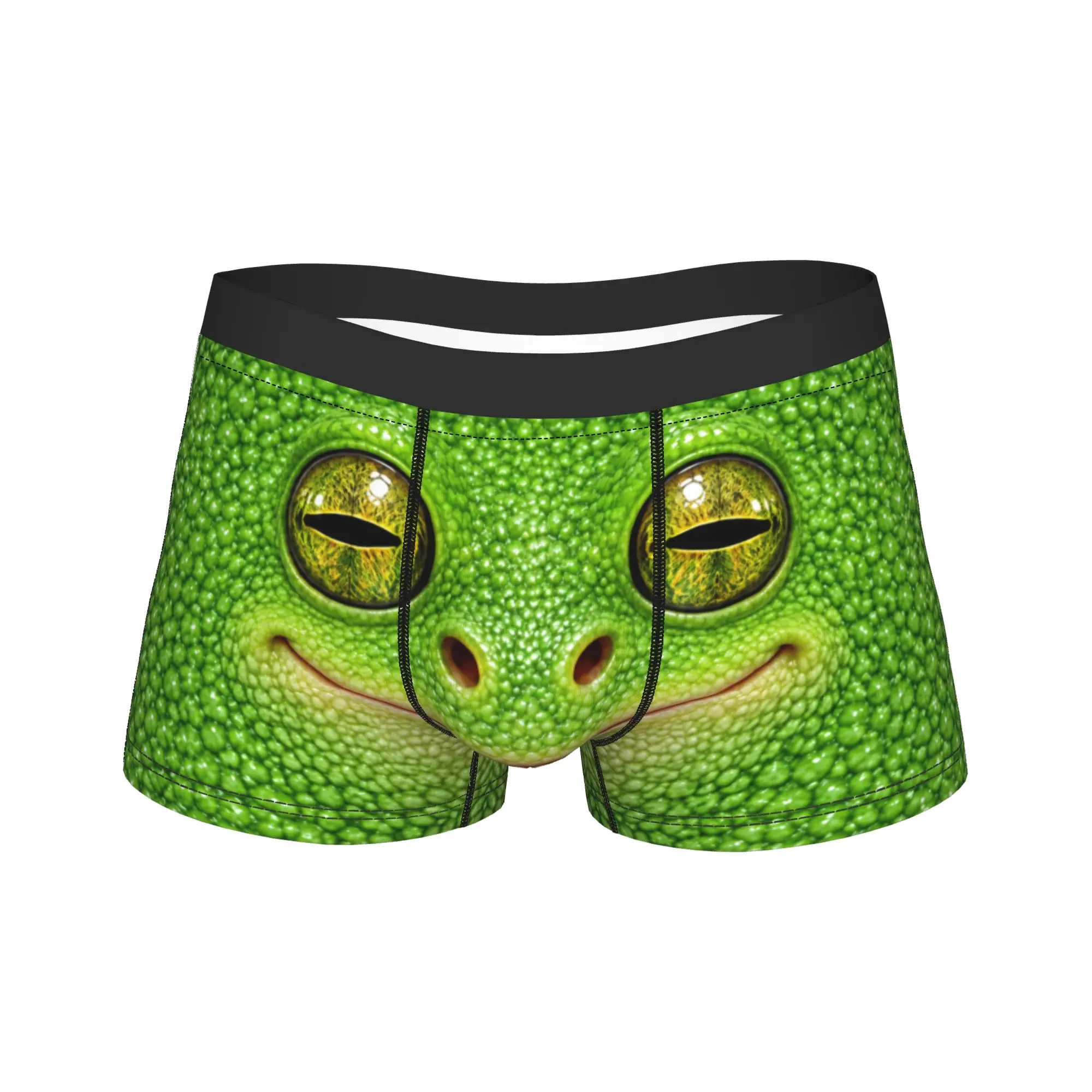 Green Tree Frog Face Accessories Boxers Briefs Fun Underwear  Boxer Underpants Gag Gift For Men