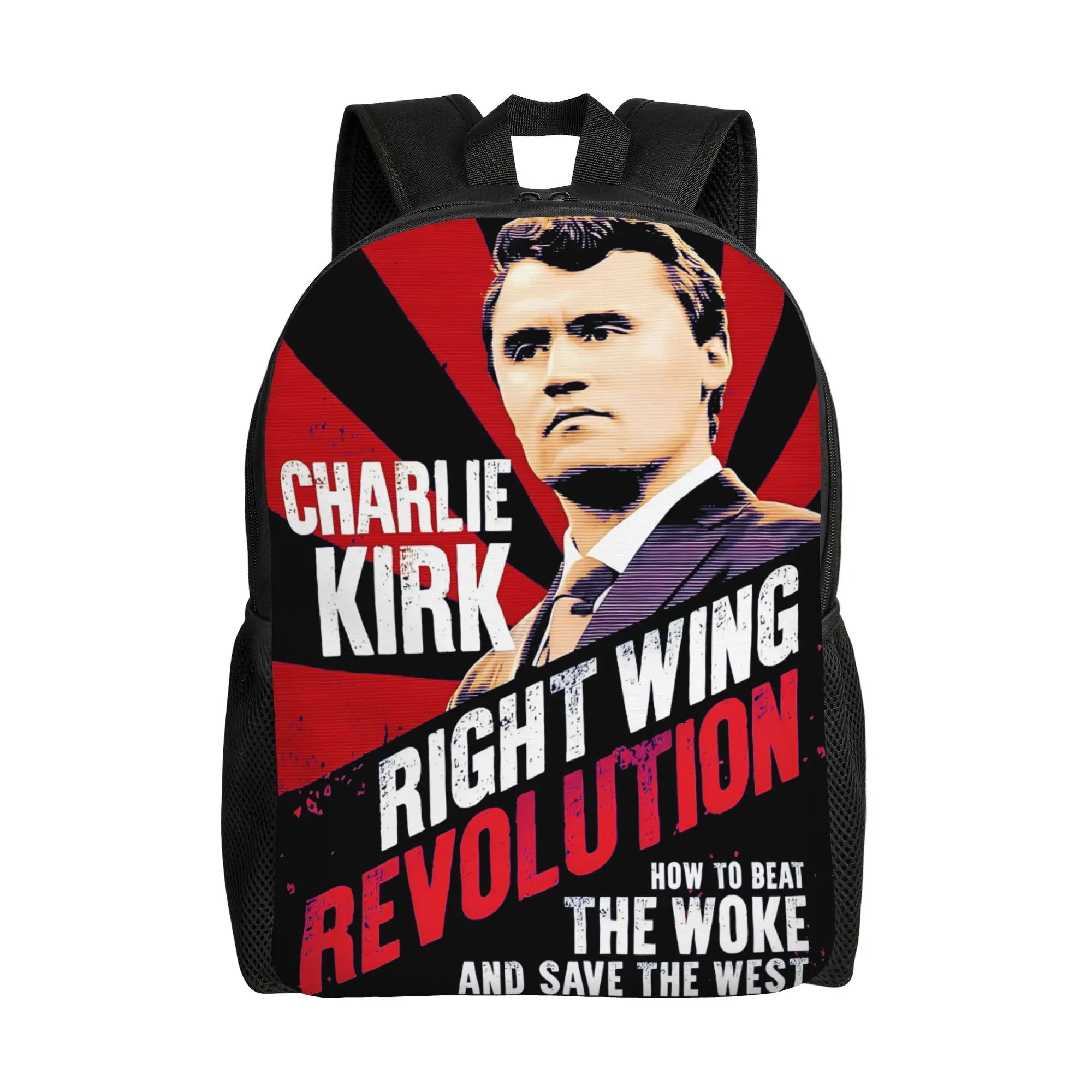 

Рюкзак Charlie Kirk Quote Freedom для мужчин и женщин, повседневный, студенческий, для походов, путешествий, городской, для ноутбука, наплечная сумка, для активного отдыха
