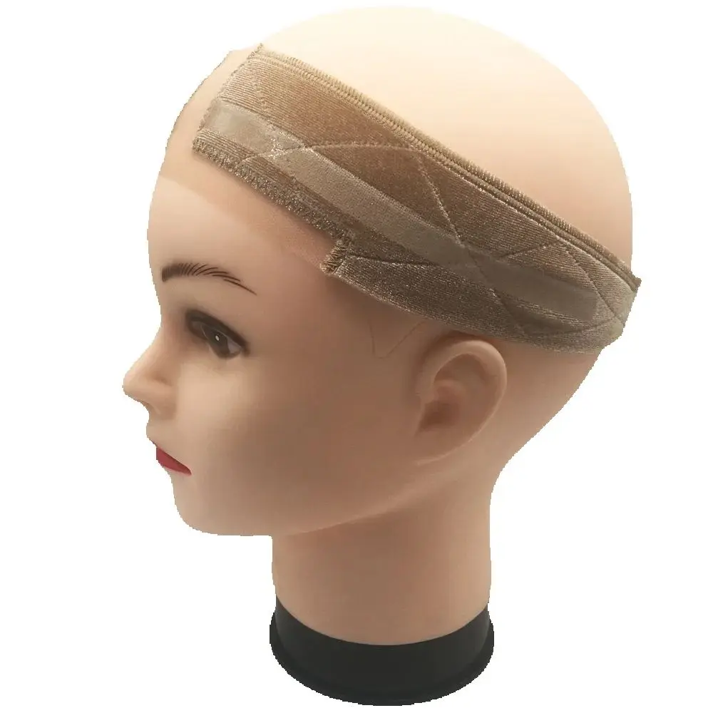 Double Silicone Headband Extended elastic band Soft Velvet Women Wig Grips Headband Women Silicone headband Velvet To Hold Wigs