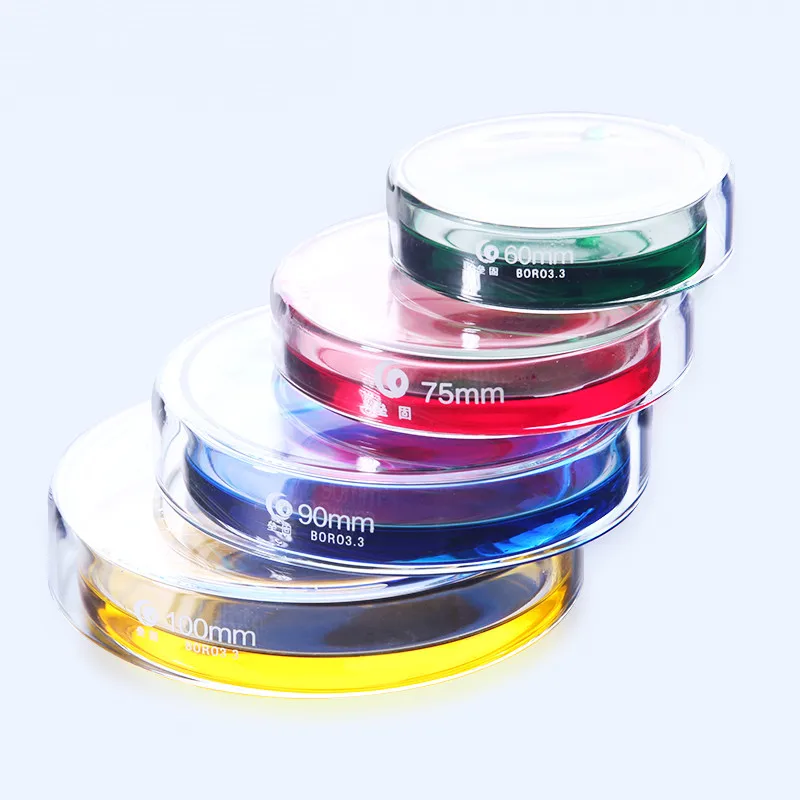 Clear Glass Petri Dishes With lids Microorganisms Cell Clear Sterile Chemical Instrument Drop Shipping Petri Dishes