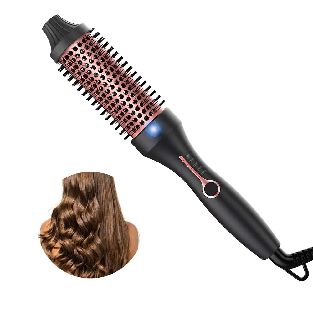 Professional perm Thermal Brush Adjustable Temperature Curling Wand Multi functional Hair Styling Appliances Brush for Women