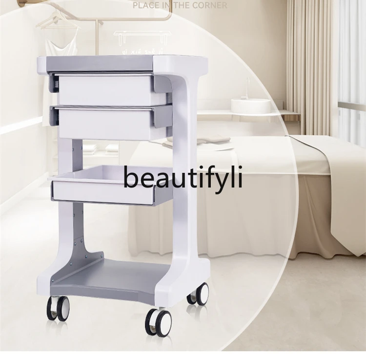 

Beauty trolley, special dental clinic for beauty salons, storage shelves, high-end silent tool cart