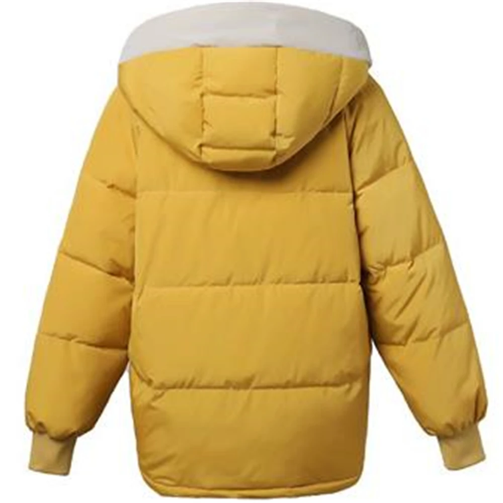 Women Winter Jackets Loose Parkas Patchwork Thickening Clothing Warm Coat Hooded Female Down Cotton-Padded Outerwear Overcoat