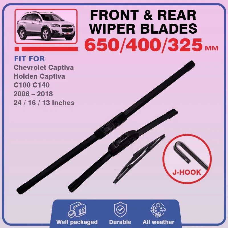

Front Rear Wiper Blades For Chevrolet Captiva Holden Captiva C100 C140 2006 - 2018 Windshield Windscreen Accessories Accessories