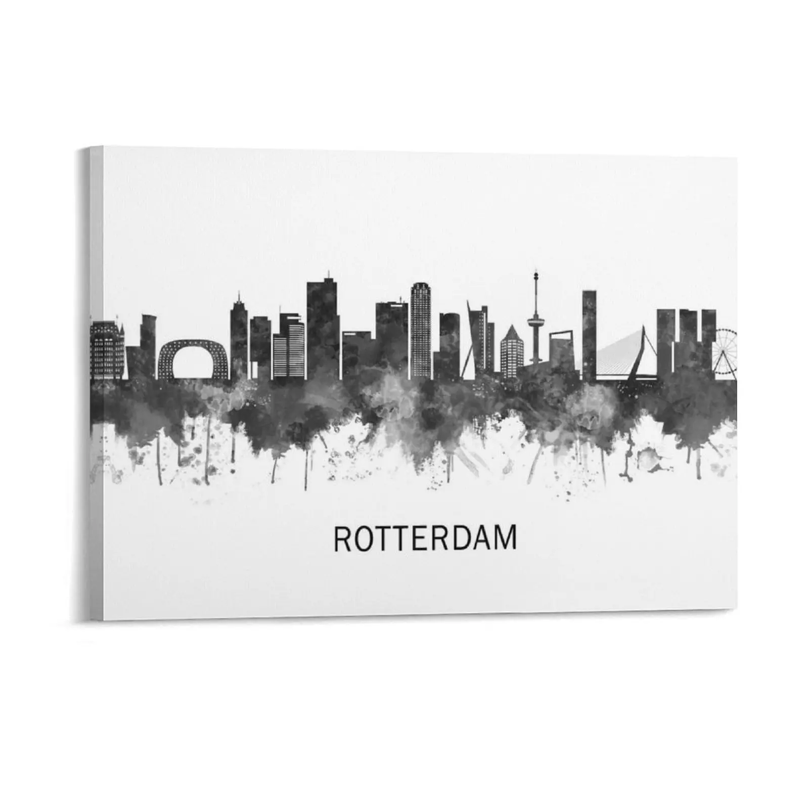 Rotterdam Netherlands Canvas Painting Design Club Bar Wall Pub Plaques Framed Wall Painting