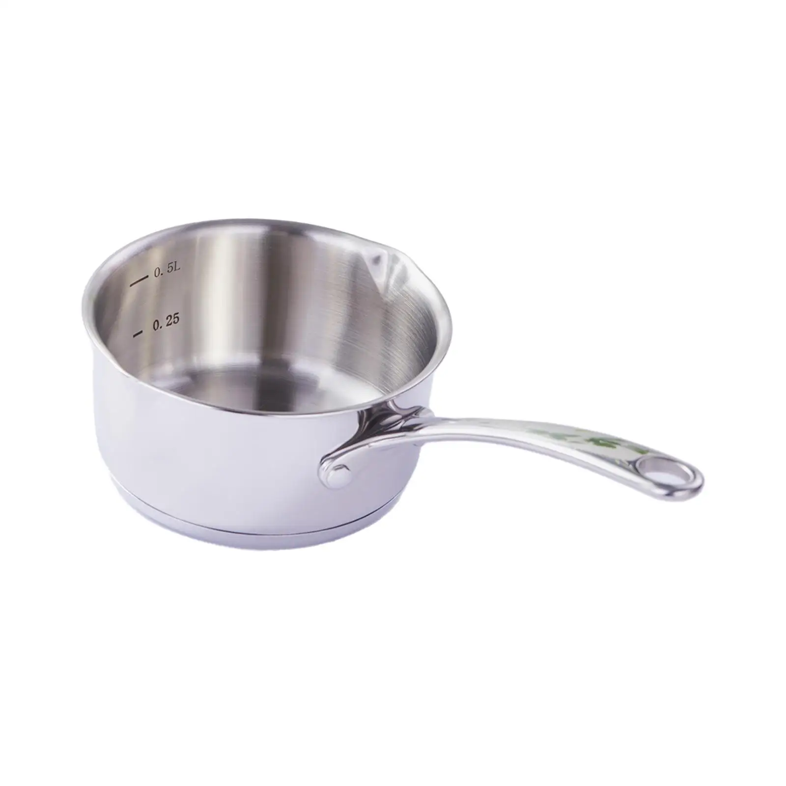 Sauce Pan i.D 12cm Pasta Pot Cookware Small Pot Stainless Steel Saucepan for Indoor Outdoor Warming Stewing Boiling Cooking