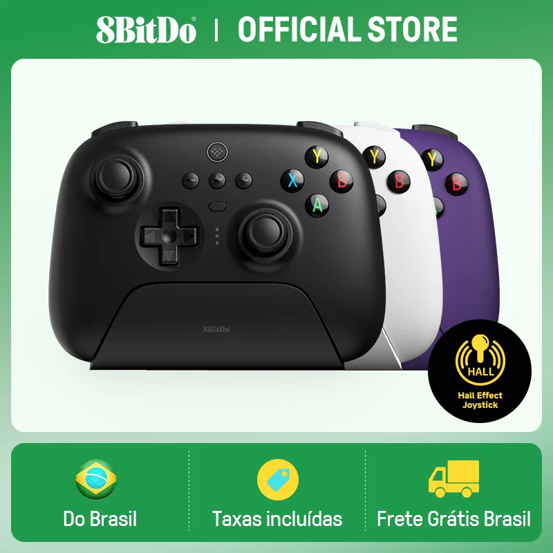 8BitDo - Ultimate Wireless Hall Effect Joystick Gaming Controller for PC, Windows Steam Deck, Android & iPhone, Shipping from BR