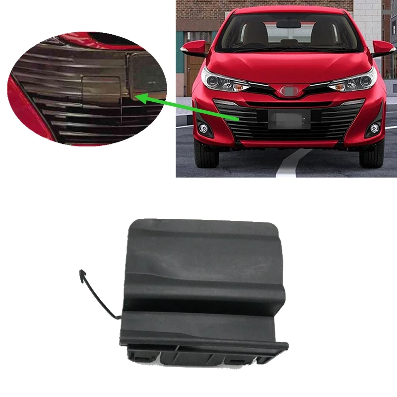 Car Exterior Front Bumper Tow Hook Cover Trailer Cap For Toyota Vios Yaris Sedan 2018 2019