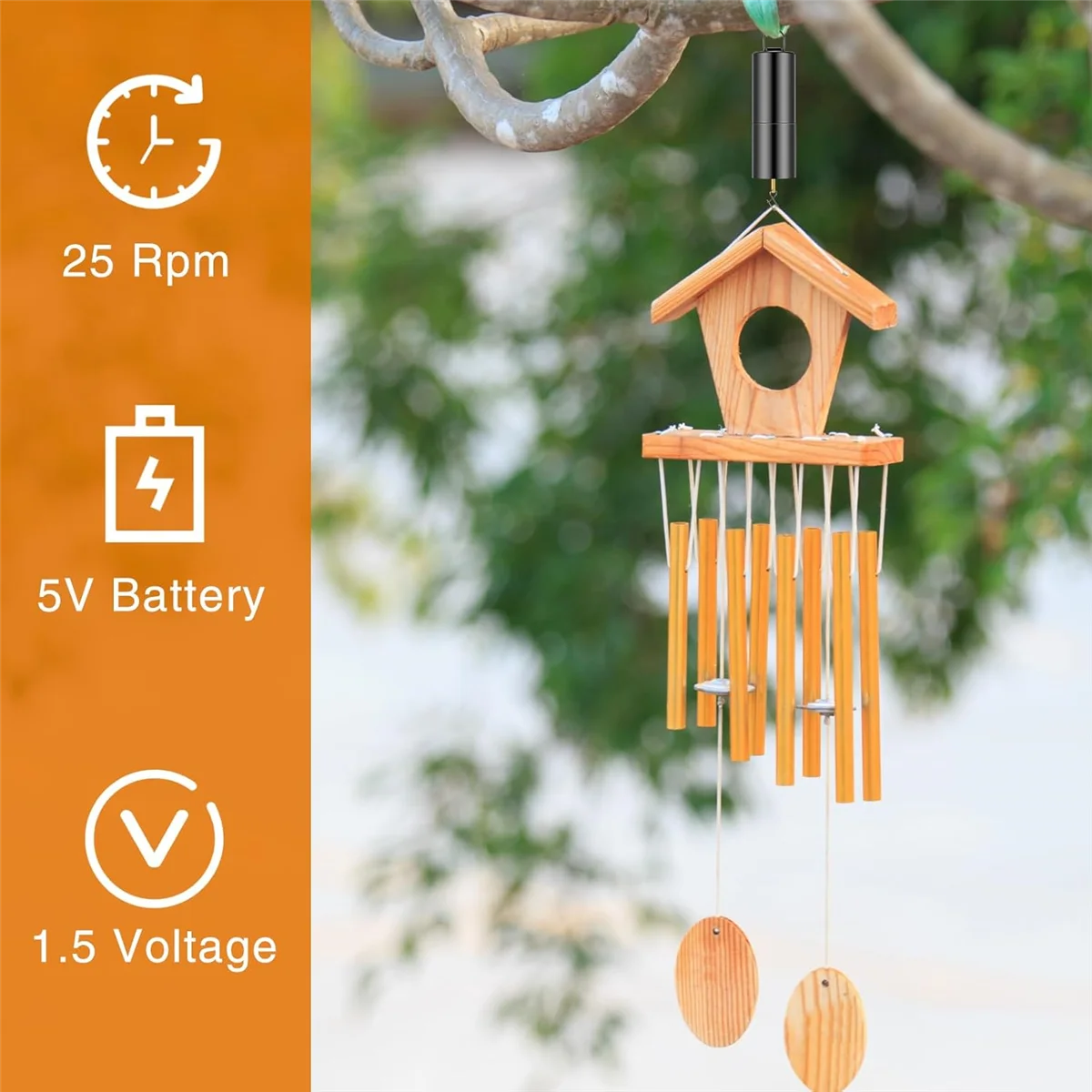 

5 Pcs Ornament Spinner Rotator Battery Operated Wind Spinner Motor