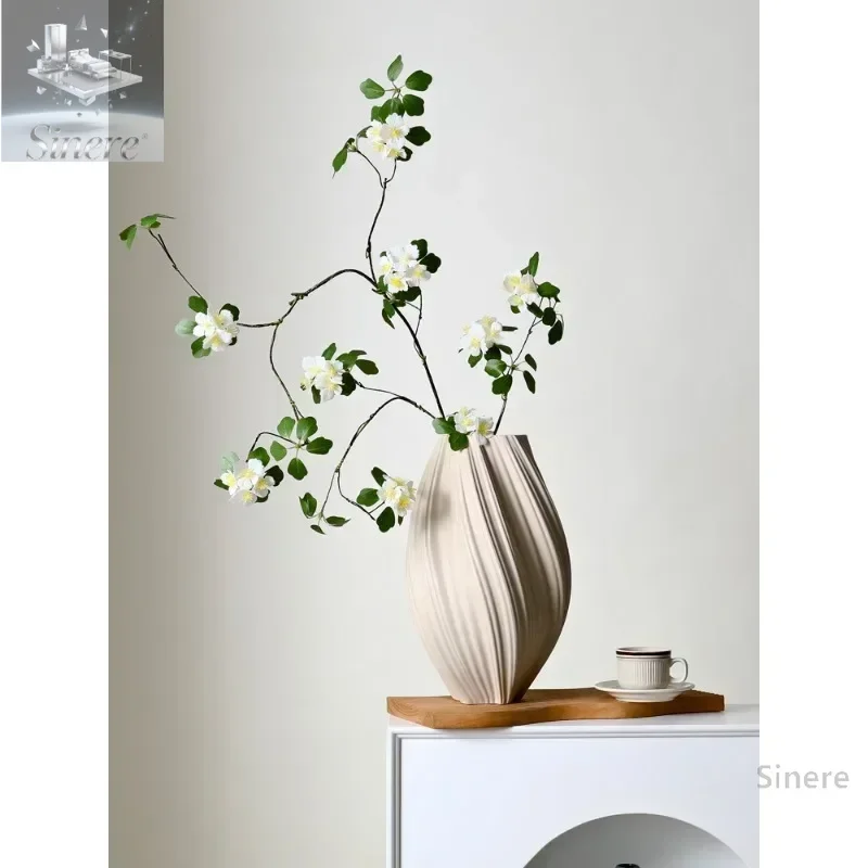 

Minimalist art style ceramic vase high-end home living room entrance large decorative ornaments B & B store display