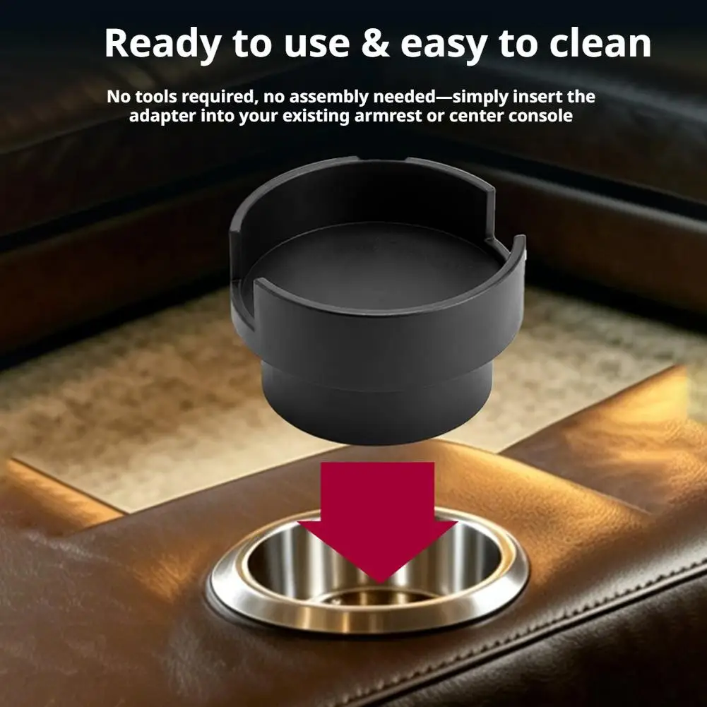 Couch Cup Holder Adapter Universal Sofa Armrest Tray Anti Slip Silicone Coaster For Large Mugs Tumblers Boat Car RV Organization
